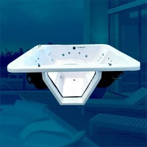 Spa Retangular Aquaview Rio de Janeiro COMPLETA com Hidro em Acrílico