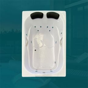 Banheira Dupla Maresias COMPLETA com hidro em acrílico