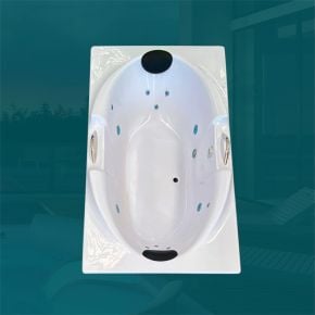 Banheira Dupla Valência COMPLETA com hidro em acrílico