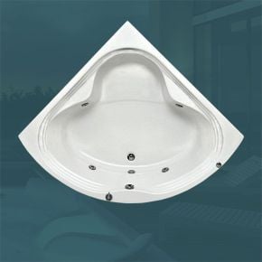 Banheira de Canto Mônaco com hidro em acrílico