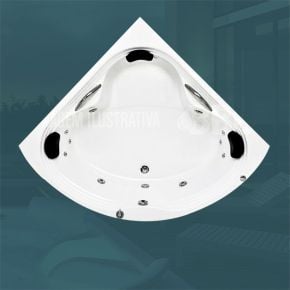 Banheira de Canto Mônaco COMPLETA com hidro