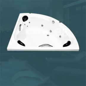 Banheira de Canto Mônaco COMPLETA com hidro em acrílico