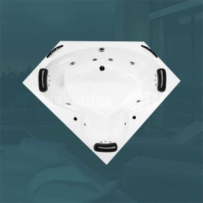 Banheira de Canto Mercury COMPLETA com hidro