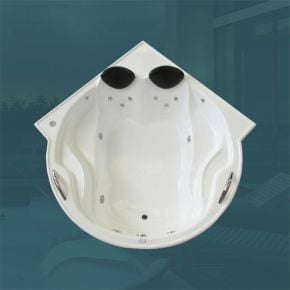 Banheira de Canto Sensuale COMPLETA com hidro em acrílico