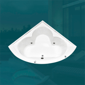 Banheira de Canto Veneza com hidro em acrílico