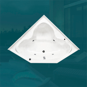 Banheira de Canto Viena com hidro em acrílico