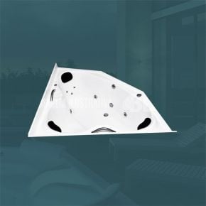 Banheira de Canto Viena COMPLETA com hidro