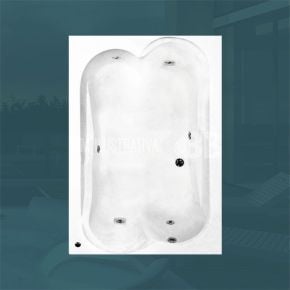 Banheira Dupla Rivail com hidro em acrílico