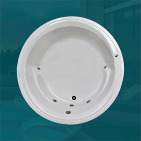 Banheira Redonda Malibu com hidro em acrílico