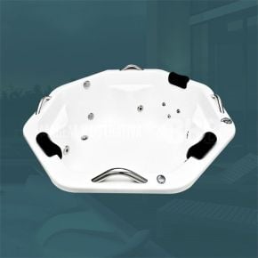 Banheira Redonda Monte Carlo COMPLETA com hidro em acrílico