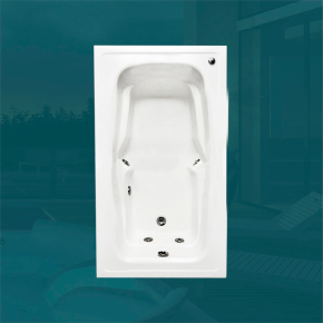 Banheira Retangular Barcelona com hidro