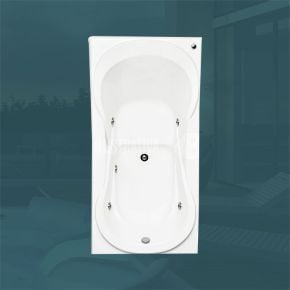 Banheira Retangular Dubai com hidro