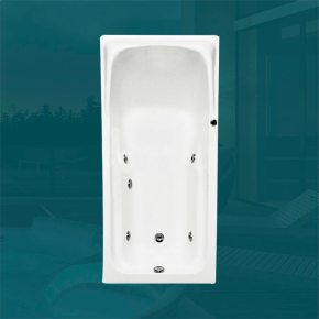 Banheira Retangular Manaus com hidro em acrílico