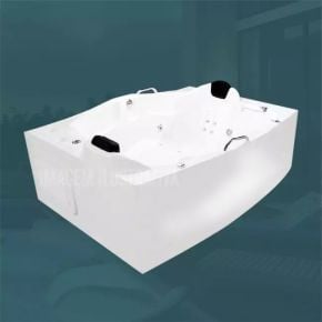 Banheira Dupla Lyon com abas COMPLETA com hidro em acrílico