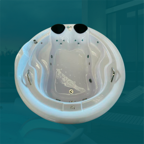 Banheira Redonda Sensuale com abas COMPLETA com hidro em acrílico